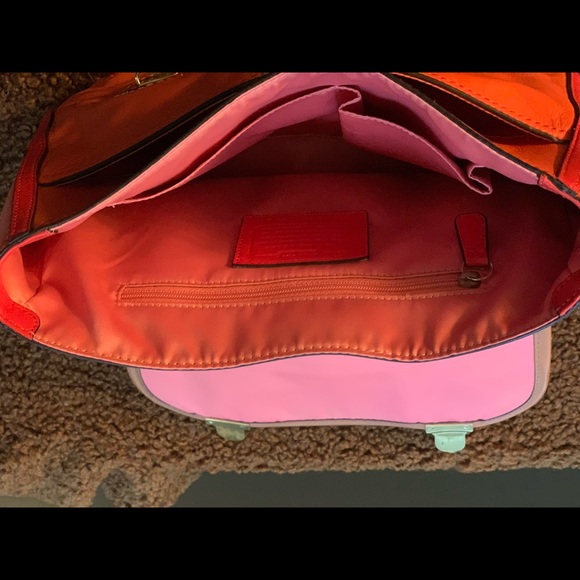 Coach Colorblock Flap Satchel - Picture 3 of 4